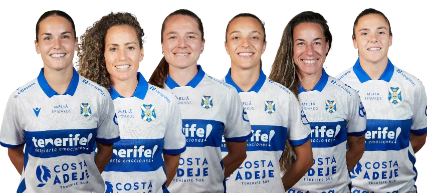 Jugadoras del primer equipo del Tenerife Femenino