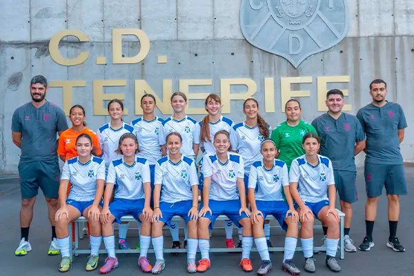 Foto oficial del equipo Junior del CD Tenerife Femenino