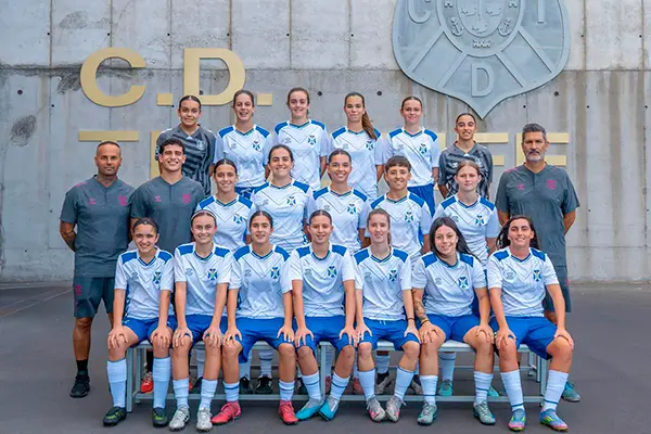 Foto oficial del equipo Preferente del CD Tenerife Femenino