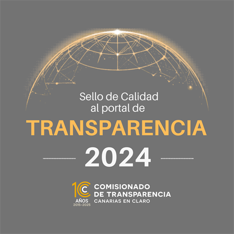 Sello de Calidad al portal de Transparencia 2024, otorgado por el Comisionado de Transparencia de Canarias